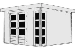 KARIBU Gartenhaus Kerko 6, Fichtenholz 19 Mm, Flachdach -Doppler Verkäufe 3 17998 2.jpg