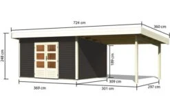 KARIBU Gartenhaus Northeim 4, Fichtenholz 38 Mm, Pultdach -Doppler Verkäufe 3 18027 14.jpg