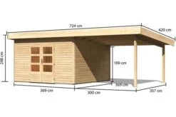KARIBU Gartenhaus Northeim 5, Fichtenholz 38 Mm, Pultdach 10 KARIBU Gartenhaus Northeim 5, Fichtenholz 38 Mm, Pultdach -Doppler Verkäufe 3 18028 11.jpg