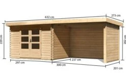 KARIBU Gartenhaus Bastrup 3, Fichtenholz 28 Mm -Doppler Verkäufe 3 18032 5.jpg