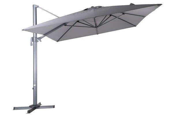 OUTFLEXX Ampelschirm, Anthrazit, Pulverbesch. Aluminium, 400x300cm, Inkl. Plattenständer 3 OUTFLEXX Ampelschirm, Anthrazit, Pulverbesch. Aluminium, 400x300cm, Inkl. Plattenständer - Image 3