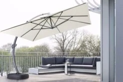 OUTFLEXX Luxus Ampelschirm, Anthrazit/creme, Edelstahl/Aluminium, 350x350cm, Inkl. Schirmständer Und Schutzhülle 17 OUTFLEXX Luxus Ampelschirm, Anthrazit/creme, Edelstahl/Aluminium, 350x350cm, Inkl. Schirmständer Und Schutzhülle -Doppler Verkäufe 3 18351.jpg