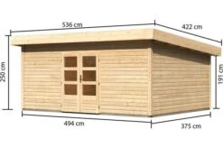 KARIBU Gartenhaus Northeim 6, Fichtenholz Ca. 40 Mm, Pultdach, 10 KARIBU Gartenhaus Northeim 6, Fichtenholz Ca. 40 Mm, Pultdach, -Doppler Verkäufe 3 19422.jpg