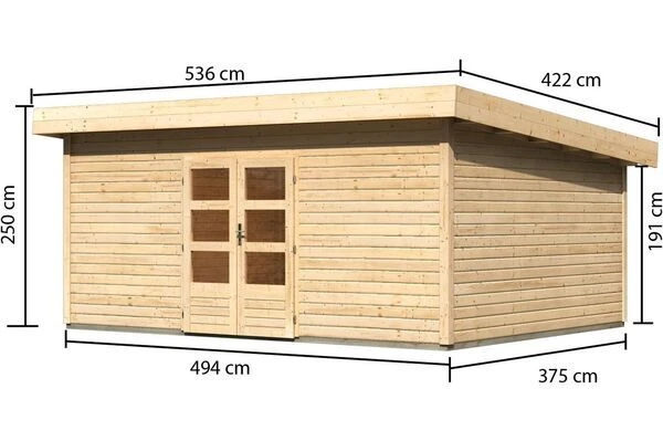 KARIBU Gartenhaus Northeim 6, Fichtenholz Ca. 40 Mm, Pultdach, 3 KARIBU Gartenhaus Northeim 6, Fichtenholz Ca. 40 Mm, Pultdach, - Image 3