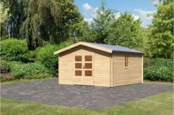 KARIBU Blockbohlenhaus Meldorf 6, Fichtenholz Ca. 40 Mm, Satteldach -Doppler Verkäufe 3 19430 1.jpg