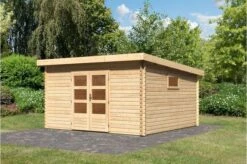 KARIBU Blockbohlenhaus Trittau 6, Fichtenholz Ca. 40 Mm, Pultdach, 11 KARIBU Blockbohlenhaus Trittau 6, Fichtenholz Ca. 40 Mm, Pultdach, -Doppler Verkäufe 3 19434.jpg