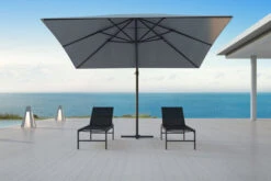 OUTFLEXX Ampelschirm, Anthrazit/grau, Alu/Polyester, 350x350cm, Inkl. Plattenständer -Doppler Verkäufe 3 20363.jpg