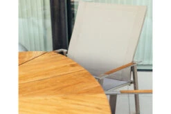 DIAMOND GARDEN Lyon Triangel Esstisch, Edelstahl/Recycled Teak, 150x 150 Cm -Doppler Verkäufe 3 21210.jpg