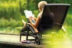 HARTMAN Da Vinci Gartenliege, Xerix/anthrazit, Alu/Textilene, 170 X 82 X 30 Cm, Mit FSC-Teak-Armlehnen 8 HARTMAN Da Vinci Gartenliege, Xerix/anthrazit, Alu/Textilene, 170 X 82 X 30 Cm, Mit FSC-Teak-Armlehnen -Doppler Verkäufe 4 11664 1.jpg