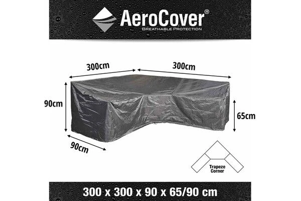 AeroCover Schutzhülle In L-Form Für Lounge Sets, Mit Trapez-Ecke, 300 X 300 X 90 X 65/90 Cm 4 AeroCover Schutzhülle In L-Form Für Lounge Sets, Mit Trapez-Ecke, 300 X 300 X 90 X 65/90 Cm – Bild 4