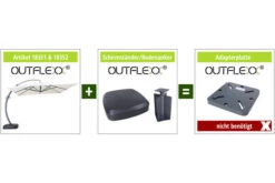 OUTFLEXX Luxus Ampelschirm, Anthrazit, Edelstahl/Aluminium, 350x350cm, Inkl. Schirmständer Und Schutzhülle -Doppler Verkäufe 4 18352.jpg