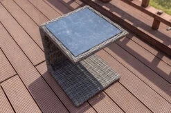 OUTFLEXX Beistelltisch, Grau, Polyrattan, 45 X 45 X 50 Cm, Tischplatte Spraystone, Innenliegend 8 OUTFLEXX Beistelltisch, Grau, Polyrattan, 45 X 45 X 50 Cm, Tischplatte Spraystone, Innenliegend -Doppler Verkäufe 4 18914.jpg