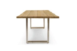 OUTFLEXX Esstisch, Natur, Edelstahl & Recycled FSC-Teak, 240 X 100 Cm, Baumkante -Doppler Verkäufe 4 20357.jpg