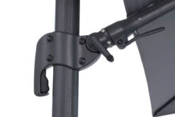 OUTFLEXX Ampelschirm, Anthrazit/grau, Alu/Polyester, 350x350cm, Inkl. Plattenständer -Doppler Verkäufe 4 20363.jpg