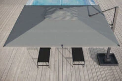 OUTFLEXX Ultimate XL Ampelschirm, Anthrazit/grau, Alu/Spuncrylic®, 450x450cm, Inkl. Befüllbarem Schirmständer -Doppler Verkäufe 4 20367.jpg