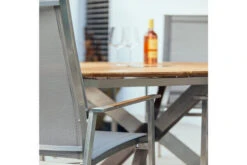 DIAMOND GARDEN Lyon Triangel Esstisch, Edelstahl/Recycled Teak, 150x 150 Cm -Doppler Verkäufe 4 21210.jpg