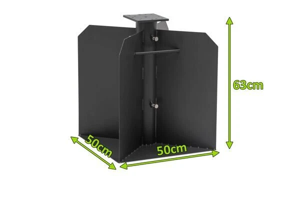 OUTFLEXX Bodenanker XXL Für Ampelschirme, Anthrazit, Pulverbesch. Stahl, 50x50x63 Cm, Zum Einbetonieren 5 OUTFLEXX Bodenanker XXL Für Ampelschirme, Anthrazit, Pulverbesch. Stahl, 50x50x63 Cm, Zum Einbetonieren – Bild 5