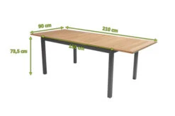 HARTMAN South Wales Ausziehtisch, Xerix/natur, Alu/FSC-Teak, 150/210x90cm, Mit Synchronauszug -Doppler Verkäufe 5 11090.jpg