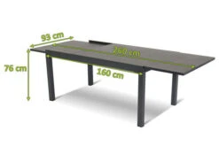 HARTMAN Ausziehtisch Tipperary Xerix/stone Grey, Aluminium/HPL, 160/260x93cm -Doppler Verkäufe 5 13462.jpg