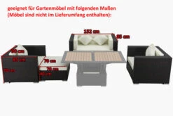 OUTFLEXX Premium Abdeckhauben Set Für Lounge TheBox-A/-D: 1298/ 1299/ 16066, Schwarz, Wasserbeständig 9 OUTFLEXX Premium Abdeckhauben Set Für Lounge TheBox-A/-D: 1298/ 1299/ 16066, Schwarz, Wasserbeständig -Doppler Verkäufe 5 13653.jpg