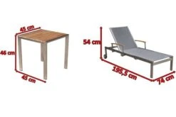 OUTFLEXX 2er-Set Sonnenliegen, Silber, Edelstahl/Teak, 195,5x74x35cm, Mit Beistelltisch 45x45cm -Doppler Verkäufe 5 14166.jpg