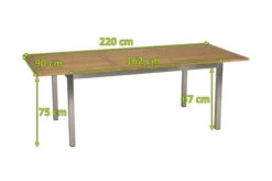 STERN Ausziehtisch, Silber/natur, Edelstahl/FSC-Teakholz, 162/220x90 Cm, Butterfly-Auszug -Doppler Verkäufe 5 16498.jpg