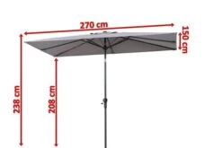 OUTFLEXX Mittelstockschirm, Hellgrau, Pulverbesch. Aluminium/Polyester PA-beschichtet, 270x150cm 16 OUTFLEXX Mittelstockschirm, Hellgrau, Pulverbesch. Aluminium/Polyester PA-beschichtet, 270x150cm -Doppler Verkäufe 5 18350.jpg