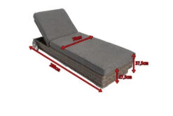 OUTFLEXX Rollliege, Grau, Polyrattan, 200x70x27,5cm, Rückenlehne 5-fach Verstellbar 24 OUTFLEXX Rollliege, Grau, Polyrattan, 200x70x27,5cm, Rückenlehne 5-fach Verstellbar -Doppler Verkäufe 5 18367.jpg