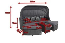 OUTFLEXX Houston Loungebett, Grau, Polyrattan, Doppel-halbrund, Viele Stellmöglichkeiten, Dach Klappbar -Doppler Verkäufe 5 18543.jpg