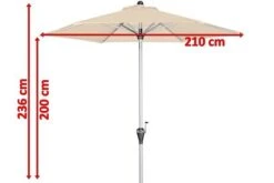 DOPPLER Active Auto Tilt Mittelstockschirm, Natur, Aluminium/Textil, Ø210cm, Höhenverstellbar, Knickbar, Mit Kurbel 10 DOPPLER Active Auto Tilt Mittelstockschirm, Natur, Aluminium/Textil, Ø210cm, Höhenverstellbar, Knickbar, Mit Kurbel -Doppler Verkäufe 5 18592 1.jpg