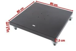 OUTFLEXX Schirmständer, Granit, 80x80x16,5cm, 120kg, Mit Lenkrollen 10 OUTFLEXX Schirmständer, Granit, 80x80x16,5cm, 120kg, Mit Lenkrollen -Doppler Verkäufe 5 18883.jpg