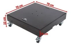 OUTFLEXX Schirmständer, Granit, 70x70x22cm, 150kg, Mit Lenkrollen Und Standfüßen 16 OUTFLEXX Schirmständer, Granit, 70x70x22cm, 150kg, Mit Lenkrollen Und Standfüßen -Doppler Verkäufe 5 18884.jpg