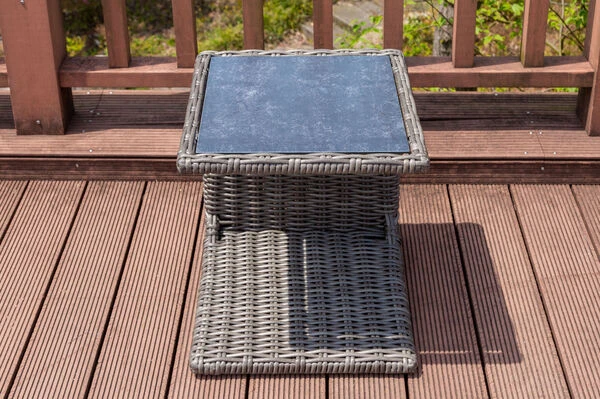 OUTFLEXX Beistelltisch, Grau, Polyrattan, 45 X 45 X 50 Cm, Tischplatte Spraystone, Innenliegend 5 OUTFLEXX Beistelltisch, Grau, Polyrattan, 45 X 45 X 50 Cm, Tischplatte Spraystone, Innenliegend - Image 5