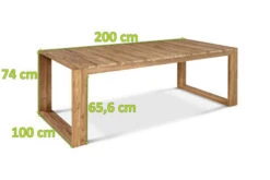 OUTFLEXX Anok Esstisch, Natur, Recycled FSC®-Teak, 200x100 -Doppler Verkäufe 5 20299.jpg