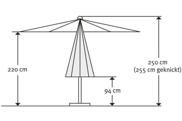 Schneider® SCHNEIDER Tunis Mittelstockschirm, Mandarine, Rechteckig, 270 X 150 Cm 5 Schneider® SCHNEIDER Tunis Mittelstockschirm, Mandarine, Rechteckig, 270 X 150 Cm - Image 5