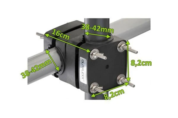 OUTFLEXX Sonnenschirmhalter Für Balkongeländer, Anthrazit, Für Schirmmasten / Balkongeländer Ø38-42mm 5 OUTFLEXX Sonnenschirmhalter Für Balkongeländer, Anthrazit, Für Schirmmasten / Balkongeländer Ø38-42mm – Bild 5