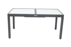 VILLANA Ausziehtisch, Anthrazit/weiß, Aluminium/Sicherheitsglas, 160/220 X 90 X 75 Cm -Doppler Verkäufe 6 13395 1.jpg