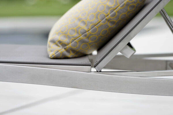 STERN Allround Rollenliege, Silber/taupe, Edelstahl/Textil, 200x71x38 Cm, Verstellbare Rückenlehne 6 STERN Allround Rollenliege, Silber/taupe, Edelstahl/Textil, 200x71x38 Cm, Verstellbare Rückenlehne - Image 6