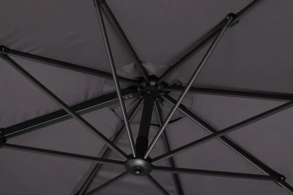 Schneider® SCHNEIDER Rhodos Eco Twist Ampelschirm, Anthrazit, Rund, Ø 300 Cm 6 Schneider® SCHNEIDER Rhodos Eco Twist Ampelschirm, Anthrazit, Rund, Ø 300 Cm - Image 6