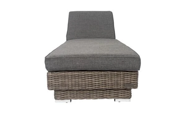 OUTFLEXX Rollliege, Grau, Polyrattan, 200x70x27,5cm, Rückenlehne 5-fach Verstellbar 6 OUTFLEXX Rollliege, Grau, Polyrattan, 200x70x27,5cm, Rückenlehne 5-fach Verstellbar - Image 6