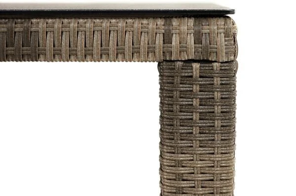 Ploß Rabida Dining Tisch, Champagner-meliert, Polyrattan, 170 X 90 Cm, Glasplatte In Steinoptik 6 Ploß Rabida Dining Tisch, Champagner-meliert, Polyrattan, 170 X 90 Cm, Glasplatte In Steinoptik - Image 6