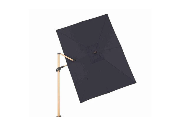 DOPPLER Alu Wood Pendelschirm, Anthrazit, Alu/Polyester, 300x220 Cm, Mit Kurbel, Holzoptik 5 DOPPLER Alu Wood Pendelschirm, Anthrazit, Alu/Polyester, 300x220 Cm, Mit Kurbel, Holzoptik - Image 5