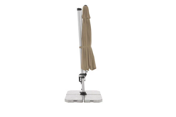 DOPPLER Active Pendelschirm, Greige, Alu/Polyester, 370cmx210 Cm, Mit Kurbel, 360°-drehbar 5 DOPPLER Active Pendelschirm, Greige, Alu/Polyester, 370cmx210 Cm, Mit Kurbel, 360°-drehbar - Image 5