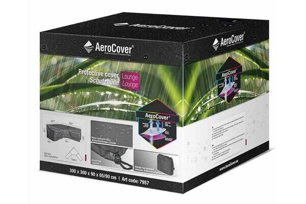 AeroCover Schutzhülle In L-Form Für Lounge Sets, Mit Trapez-Ecke, 300 X 300 X 90 X 65/90 Cm 7 AeroCover Schutzhülle In L-Form Für Lounge Sets, Mit Trapez-Ecke, 300 X 300 X 90 X 65/90 Cm – Bild 7