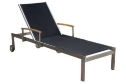 OUTFLEXX 2er-Set Sonnenliegen, Schwarz, Edelstahl/Teak, 195,5x74x35cm, Mit Beistelltisch 45x45cm -Doppler Verkäufe 7 14165.jpg