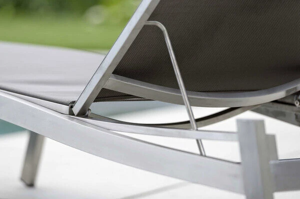 STERN Allround Rollenliege, Silber/taupe, Edelstahl/Textil, 200x71x38 Cm, Verstellbare Rückenlehne 7 STERN Allround Rollenliege, Silber/taupe, Edelstahl/Textil, 200x71x38 Cm, Verstellbare Rückenlehne - Image 7