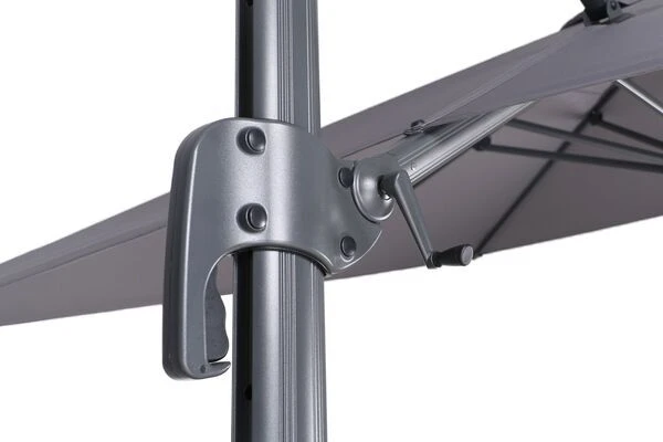 OUTFLEXX Ampelschirm, Anthrazit, Pulverbesch. Aluminium, 400x300cm, Inkl. Plattenständer 7 OUTFLEXX Ampelschirm, Anthrazit, Pulverbesch. Aluminium, 400x300cm, Inkl. Plattenständer - Image 7