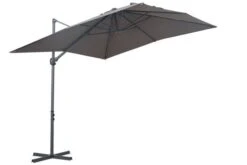 OUTFLEXX Ampelschirm, Anthrazit, Pulverbesch. Aluminium, 250x250cm, Inkl. Plattenständer -Doppler Verkäufe 7 18354.jpg