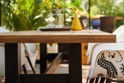 HARTMAN Yasmani Esstisch, Carbon Black/vintage Brown, Alu/Teak, 240x100cm -Doppler Verkäufe 7 18688.jpg