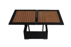 OUTFLEXX Loungetisch Höhenverstellbar, Schwarz, Polyrattan, 75/152x75x40/64,5cm -Doppler Verkäufe 7 2392 18.jpg